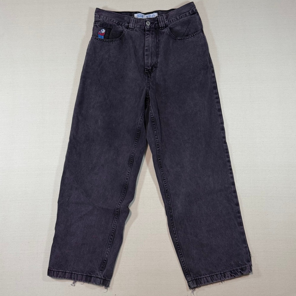 Polar Skate Co Big Boy Jeans Purple Black Baggy Fit Denim Size 32x28 Small